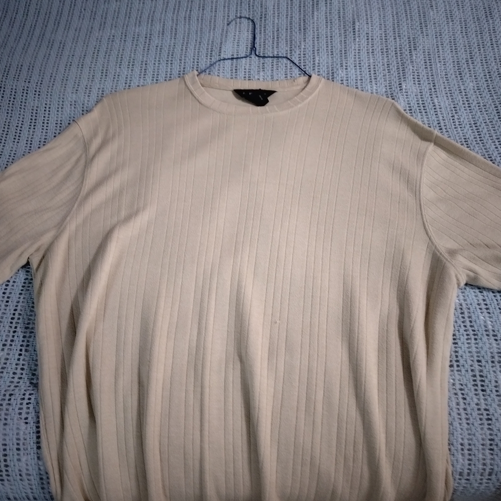 jf j.ferrar Cream Dress Shirt